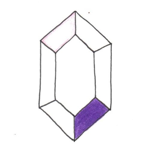 How to Draw Gemstones, Step by Step