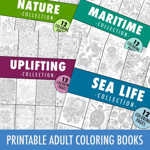 Printable Adult Coloring Books