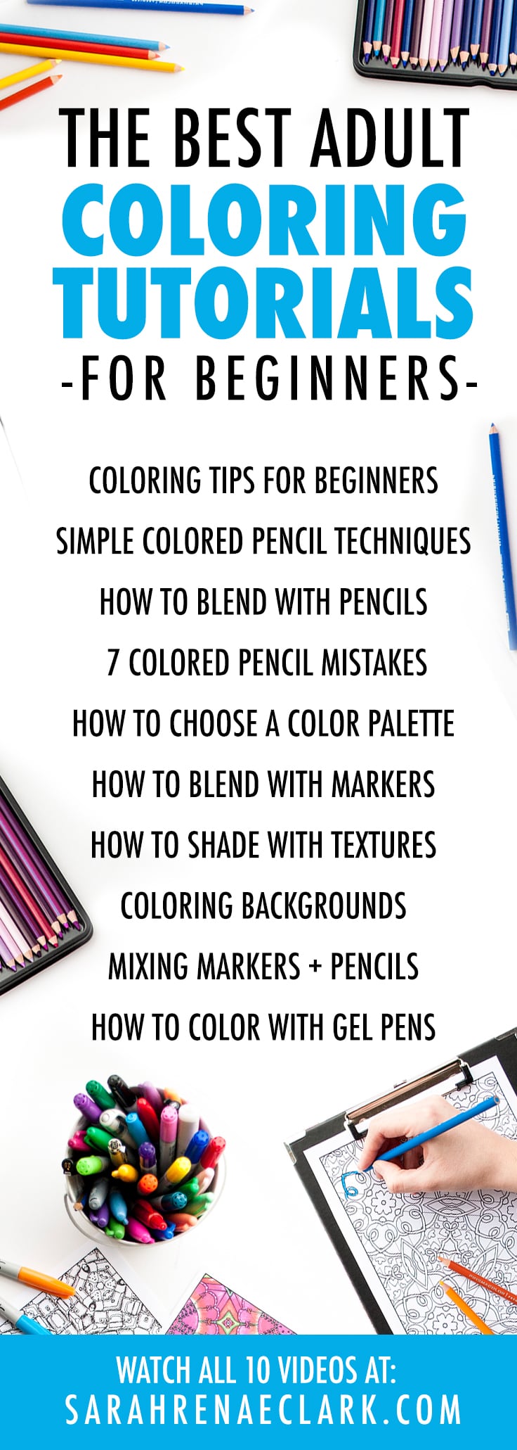 Adult Coloring Tutorial, How to Color With Sharpies