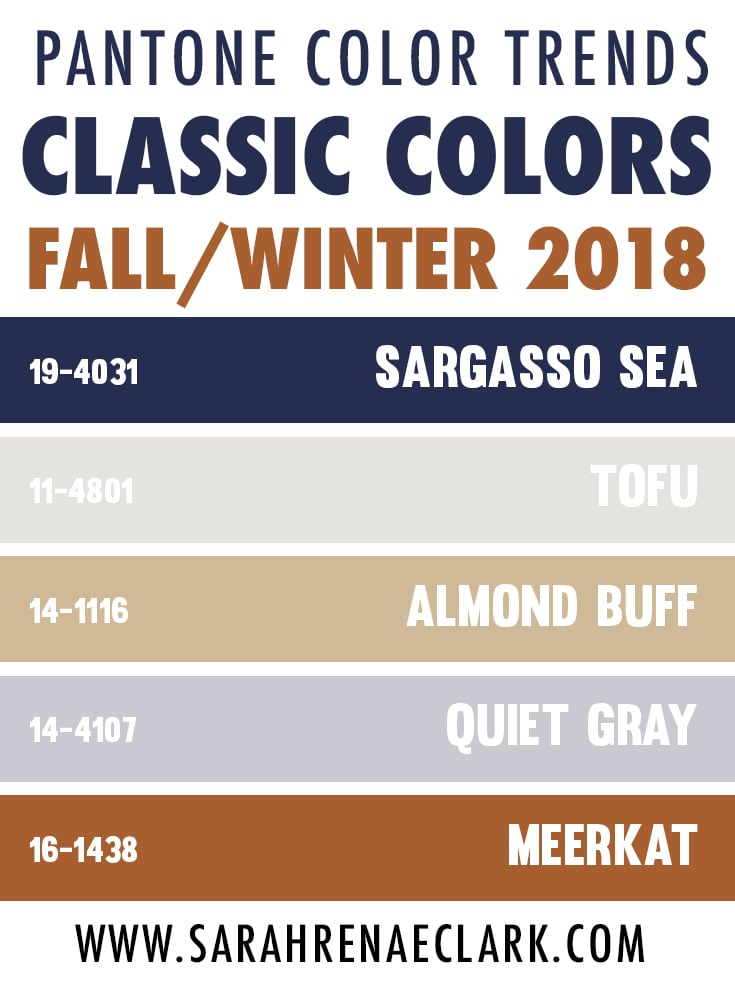 Pantone's Top 10 Fall 2018 Colors Focus on Versatile, Seasonless