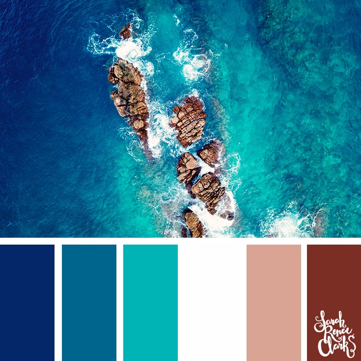 Ocean hues - color palettes, color schemes