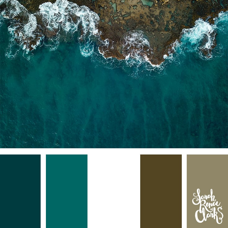 Ocean Water Color Palette