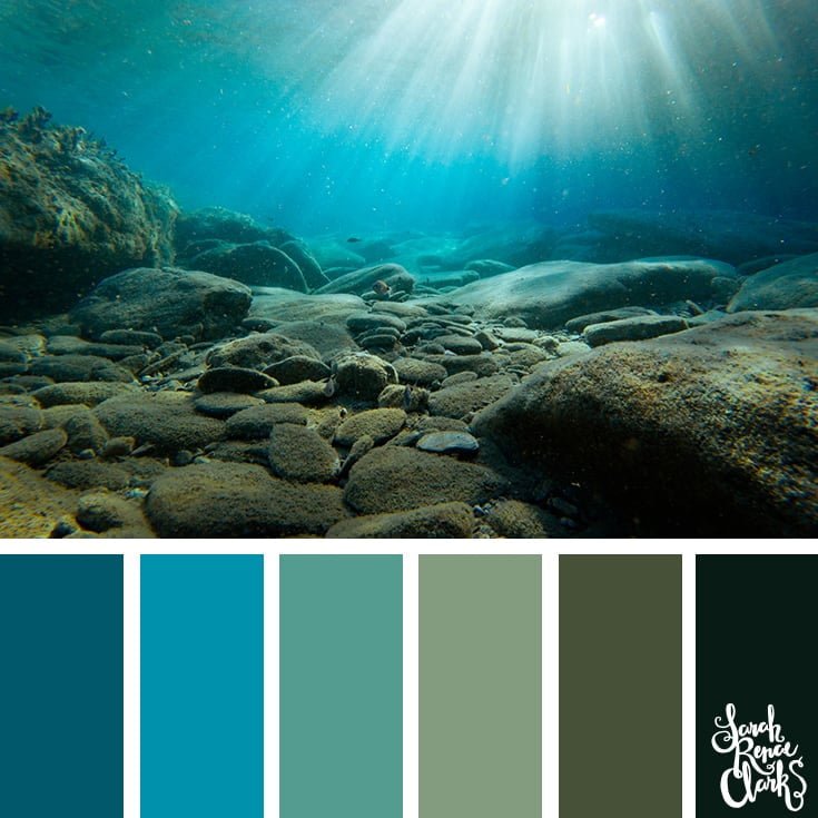 Under the sea - color palettes, color schemes