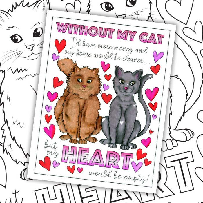 Cut cat coloring page. Colored by Michelle HH
