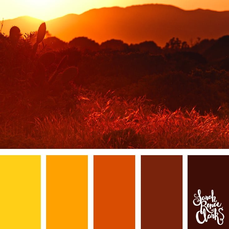 Color-Palette-311-sunset - Sarah Renae Clark - Coloring Book Artist and ...