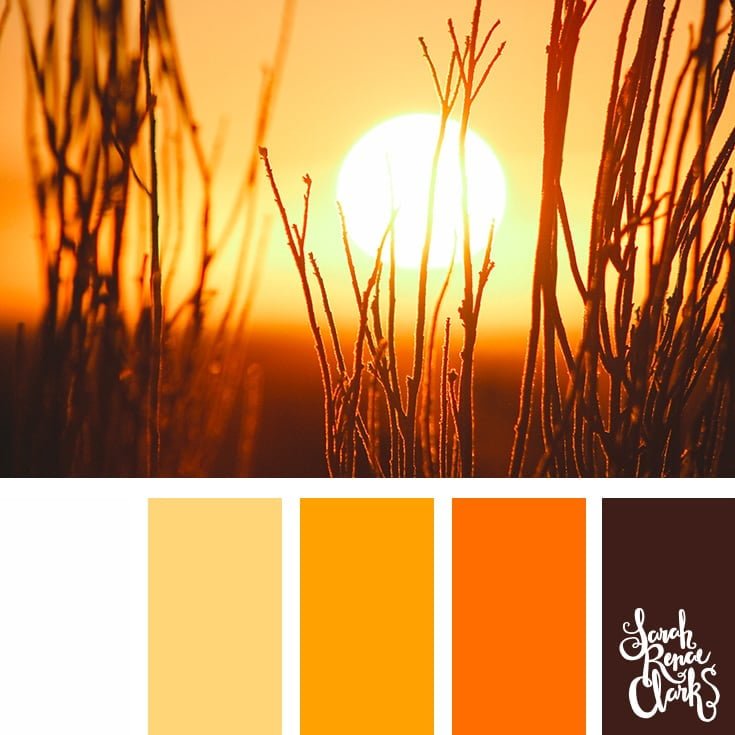 Sunset colors