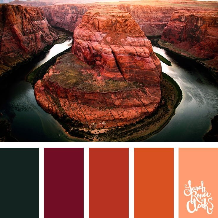 Beautiful red rock colors