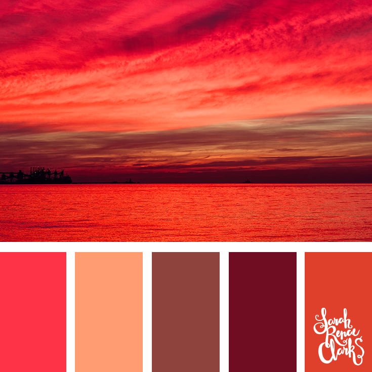 Orange sunset Color Palette