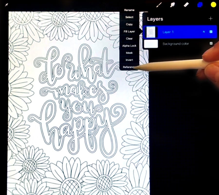 Download Digital Coloring In The Procreate App Adult Coloring Tutorial