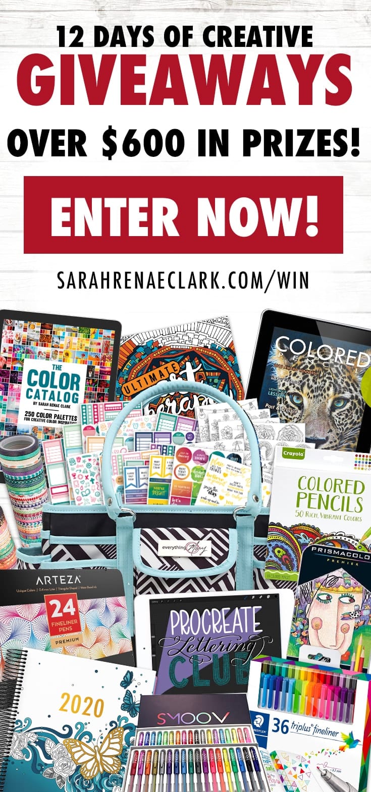 12 Days of Creative Giveaways: Over $600 in prizes to be won