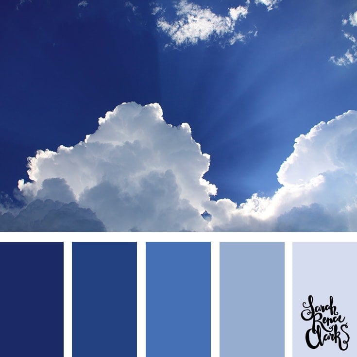 25 Color Palettes Inspired by Spectacular Skies & PANTONE Classic Blue