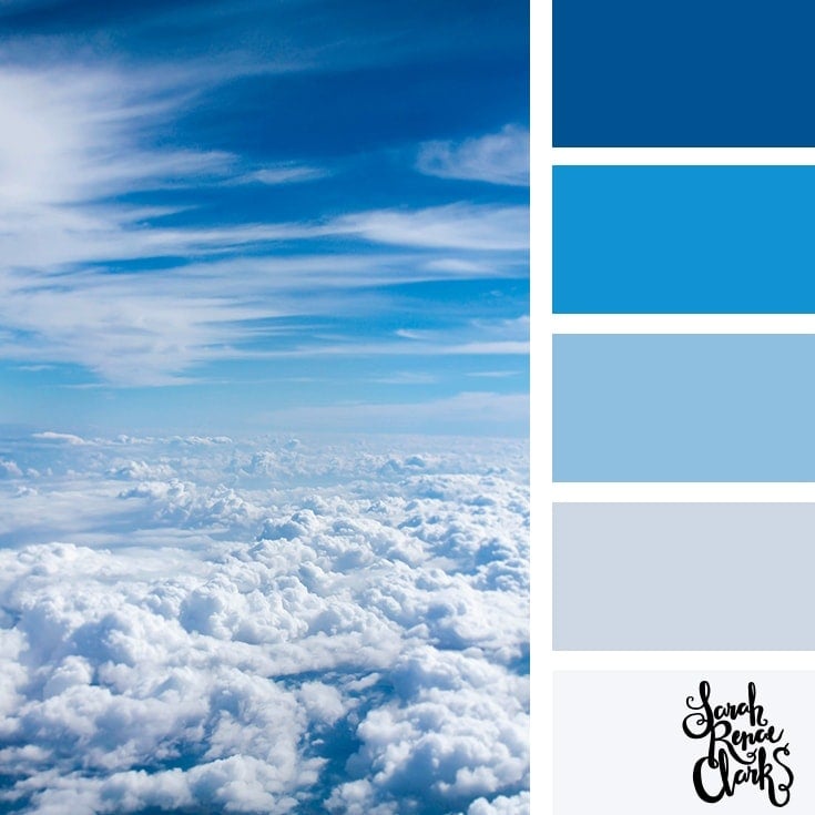 25 Color Palettes Inspired by Spectacular Skies & PANTONE Classic Blue