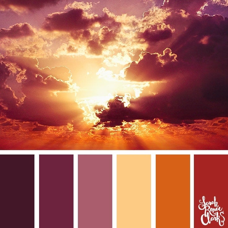 25 Color Palettes Inspired by Spectacular Skies & PANTONE Classic Blue