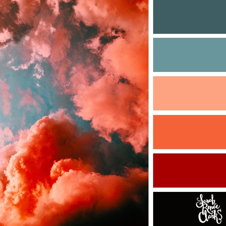 Color Palette 362 - Fiery Sunset