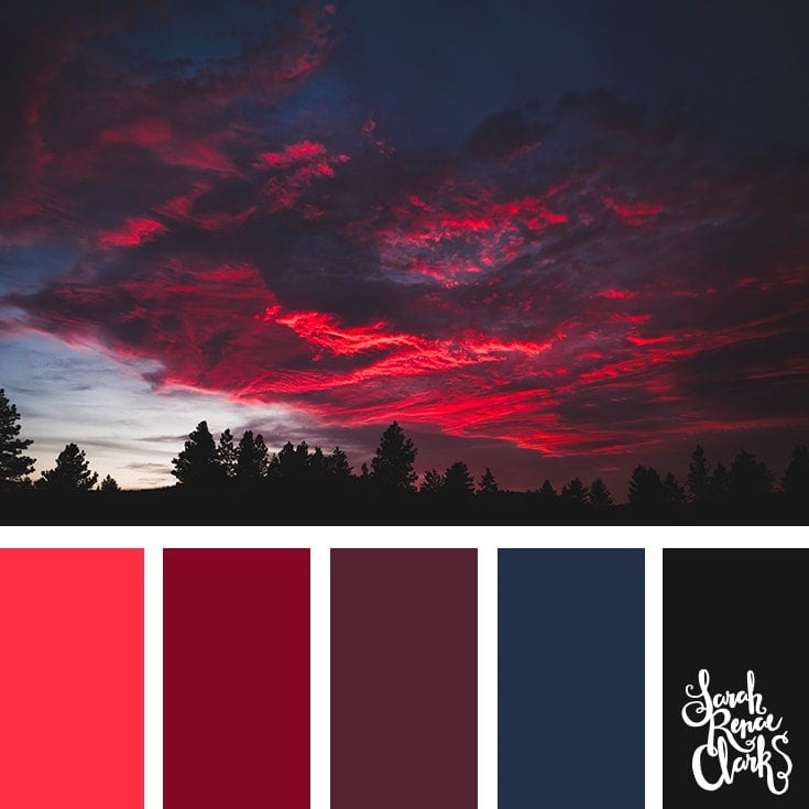 Color Palette 364 - Red Skies