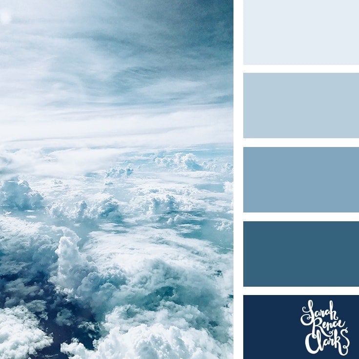 Color Palette 368 - Cloudy Blues 