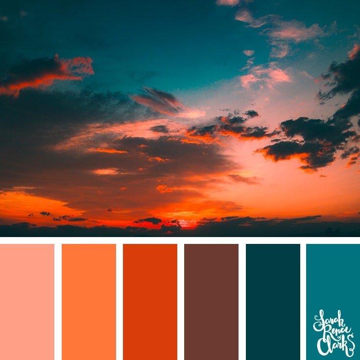 Color Palette 375 - Red Sunset 