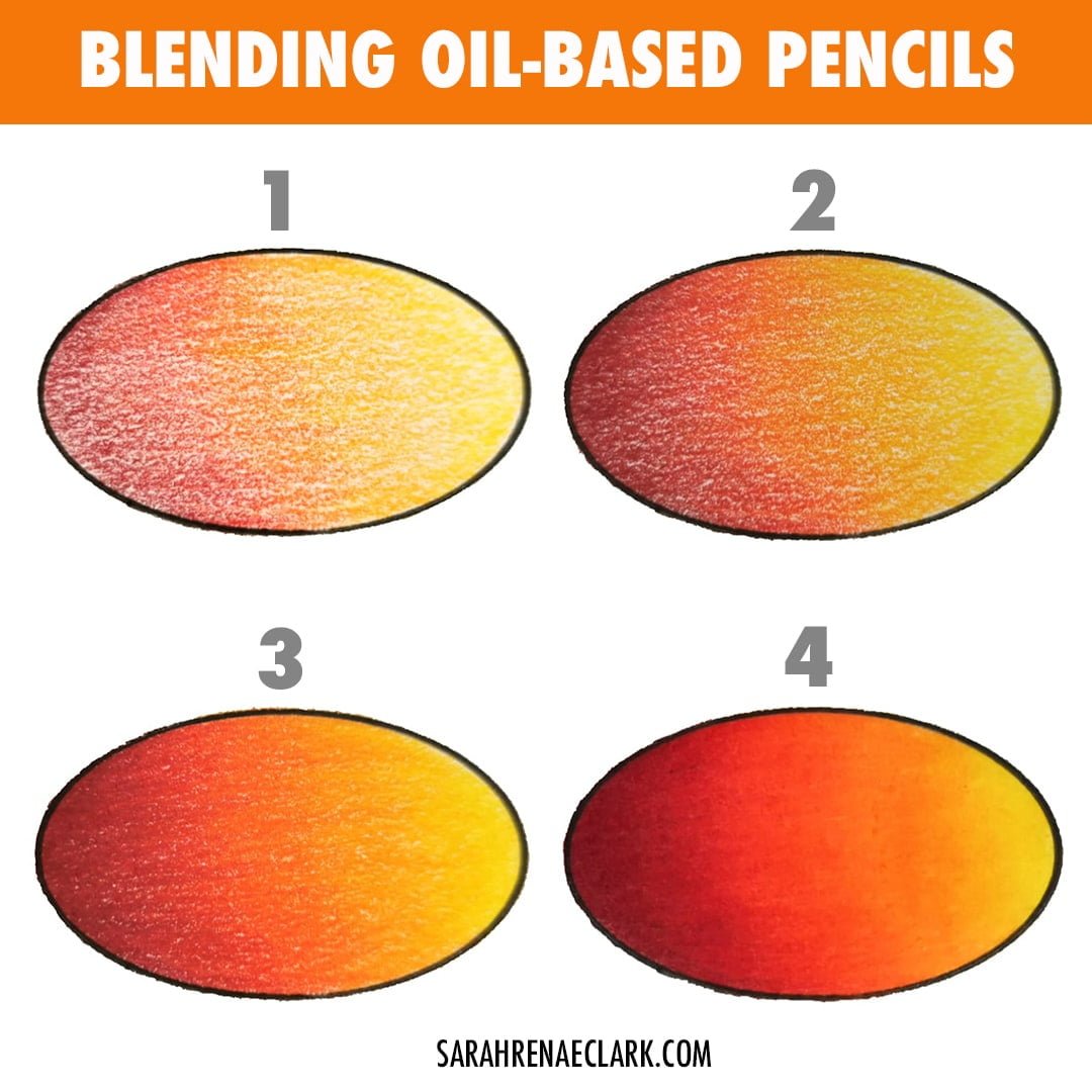 blending oil based pencils