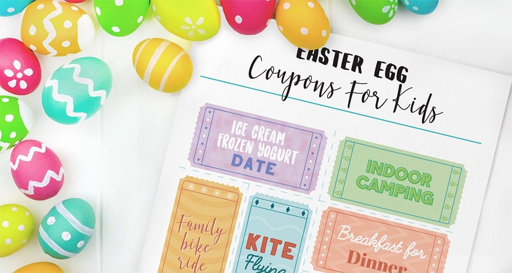 16. Easter egg coupons for kids
