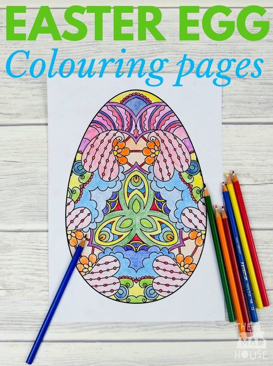 18. Free Easter egg adult coloring pages