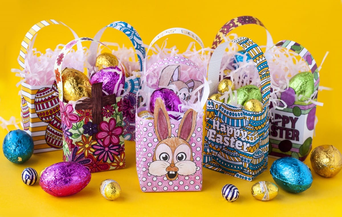 2. Free printable Easter gift bag