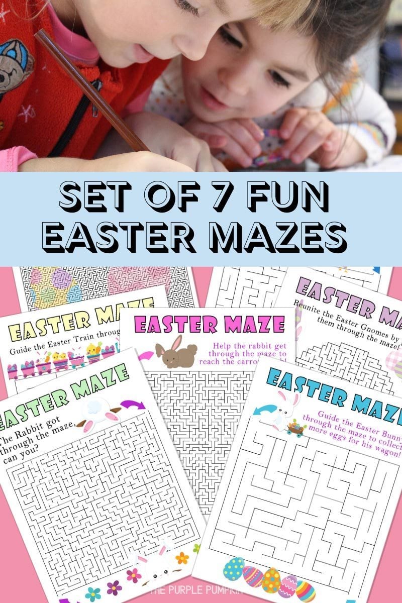 20. 7 Fun free Easter mazes