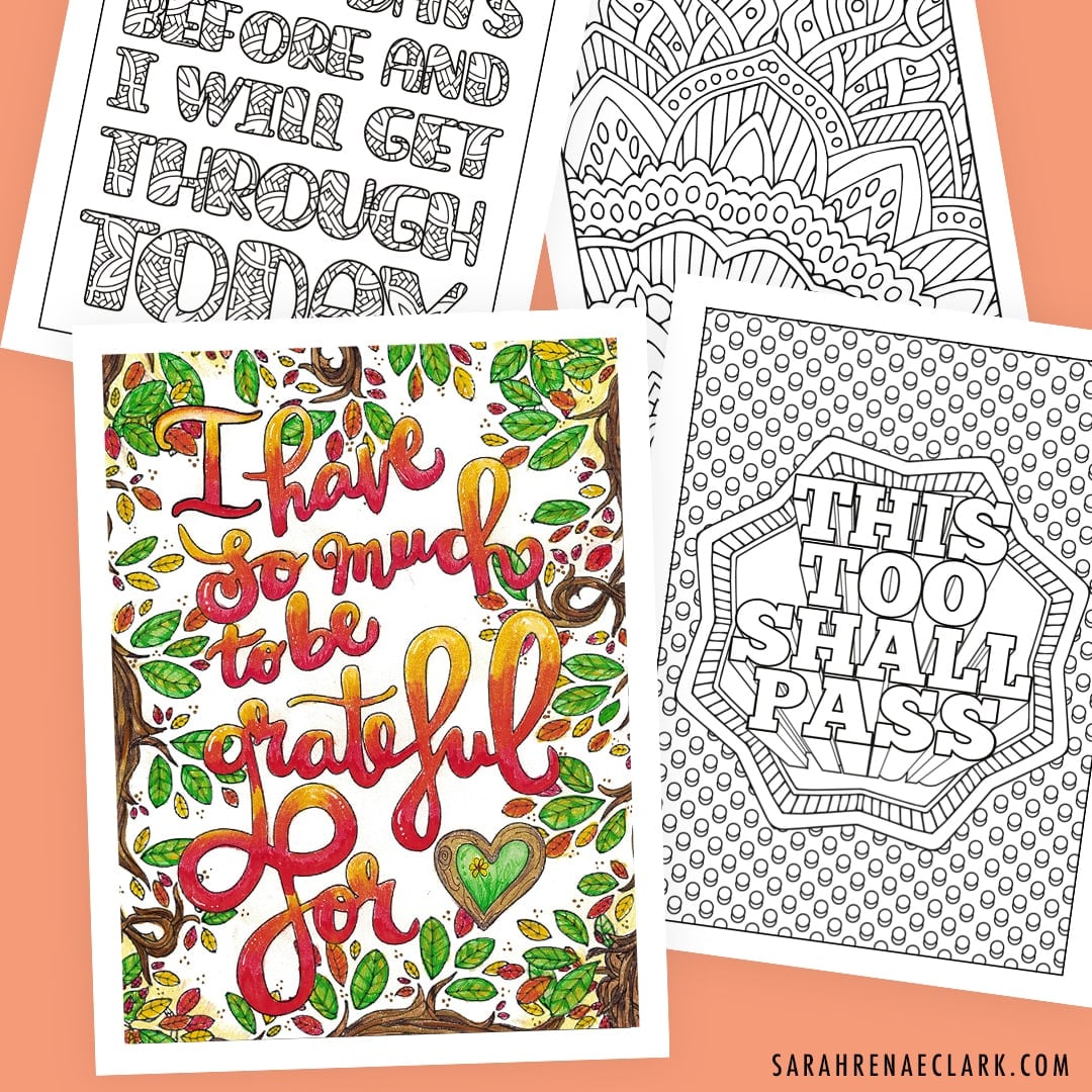 Free coloring pages for adults
