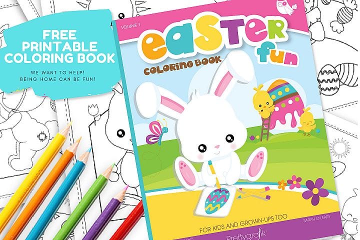 6. Free printable Easter coloring book
