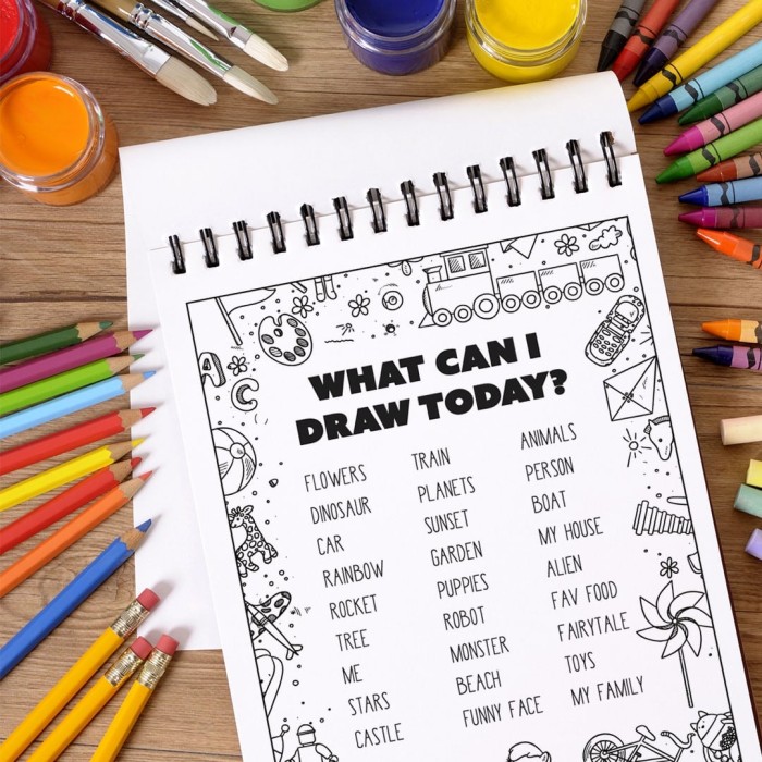 Free printables for kids: What Can I Draw Today?
