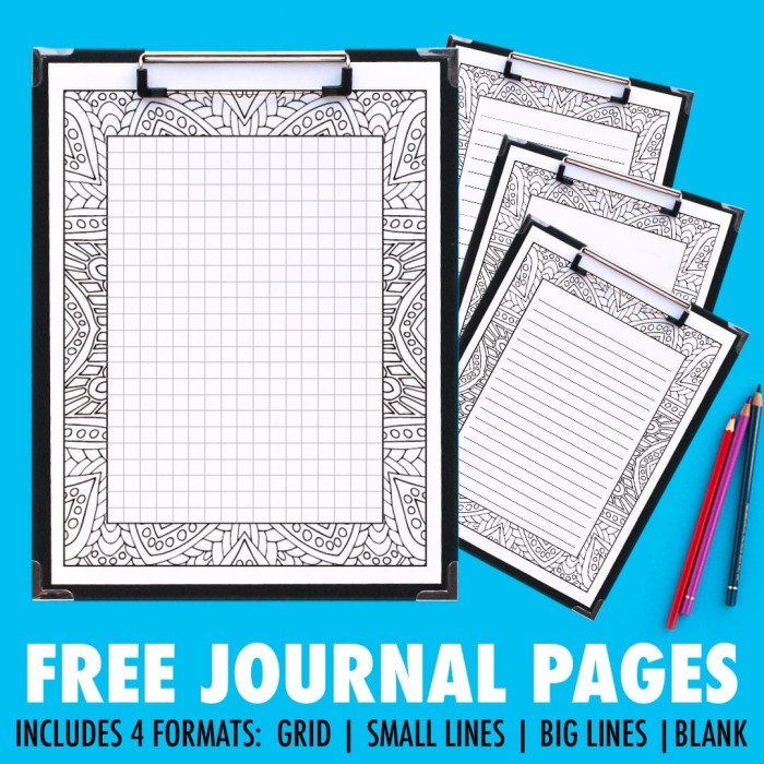 Free printable planner pages
