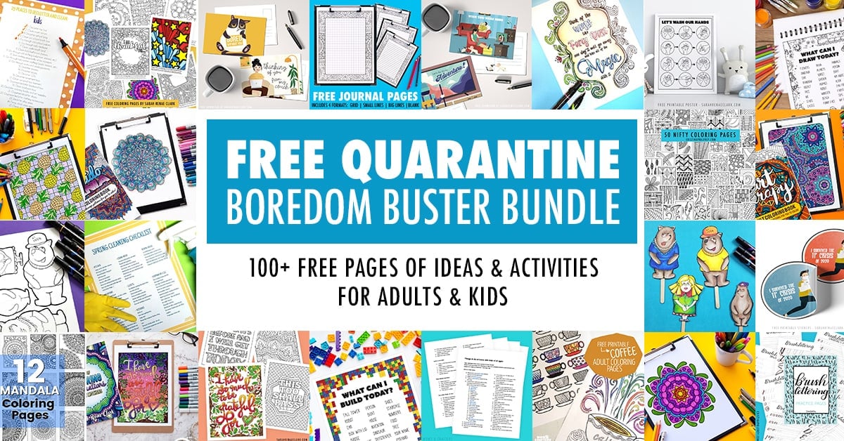 Free Printable Quarantine Boredom Buster Bundle