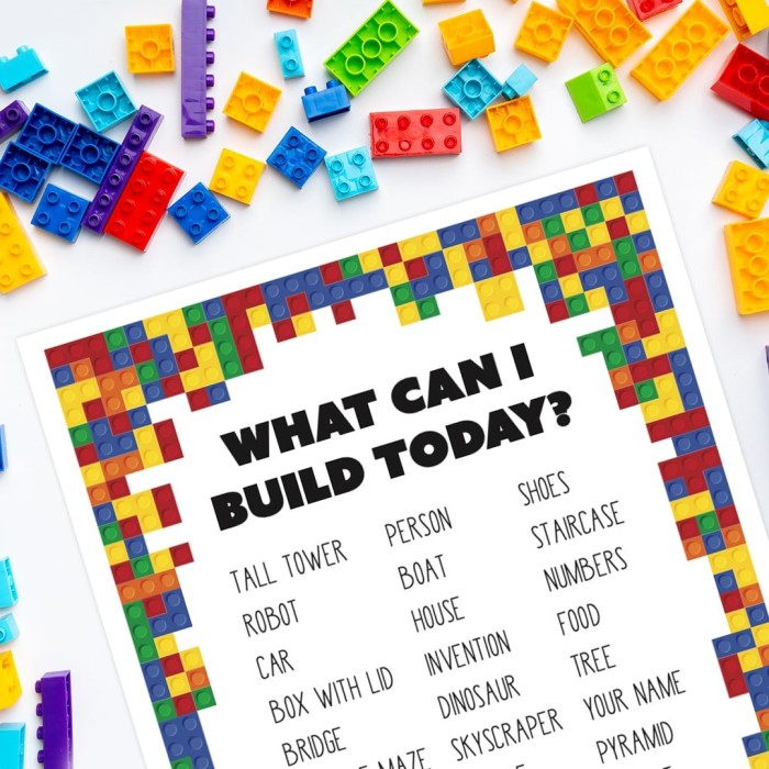 What Can I Build Today? Free printable building prompts for kids