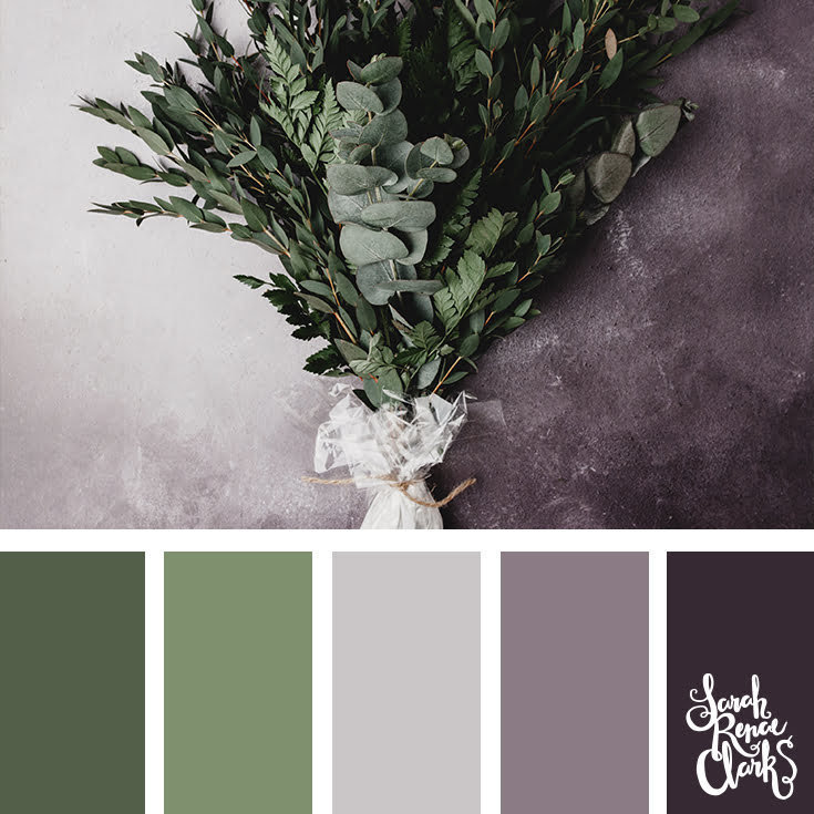 Greens // 25 Floral Color Palettes