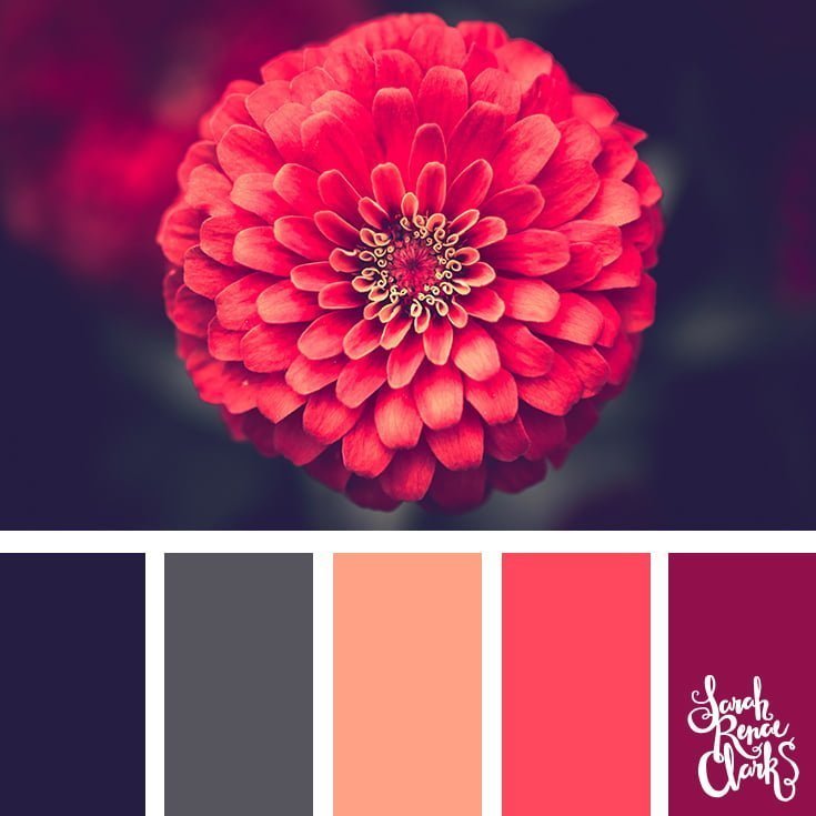 Stunning floral colors // 25 Floral Color Palettes