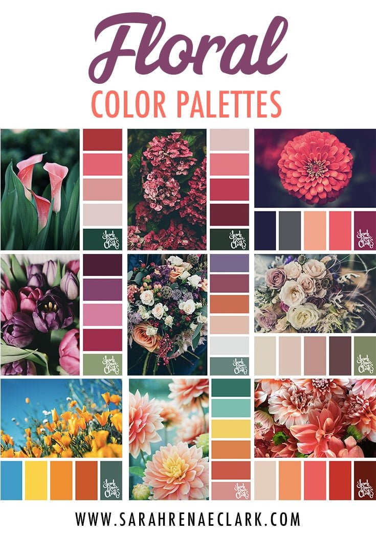 25 Floral Color Palettes