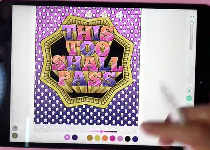 Pigment App Digital Coloring Tutorial Step 10 Pigment App - Digital coloring tutorial