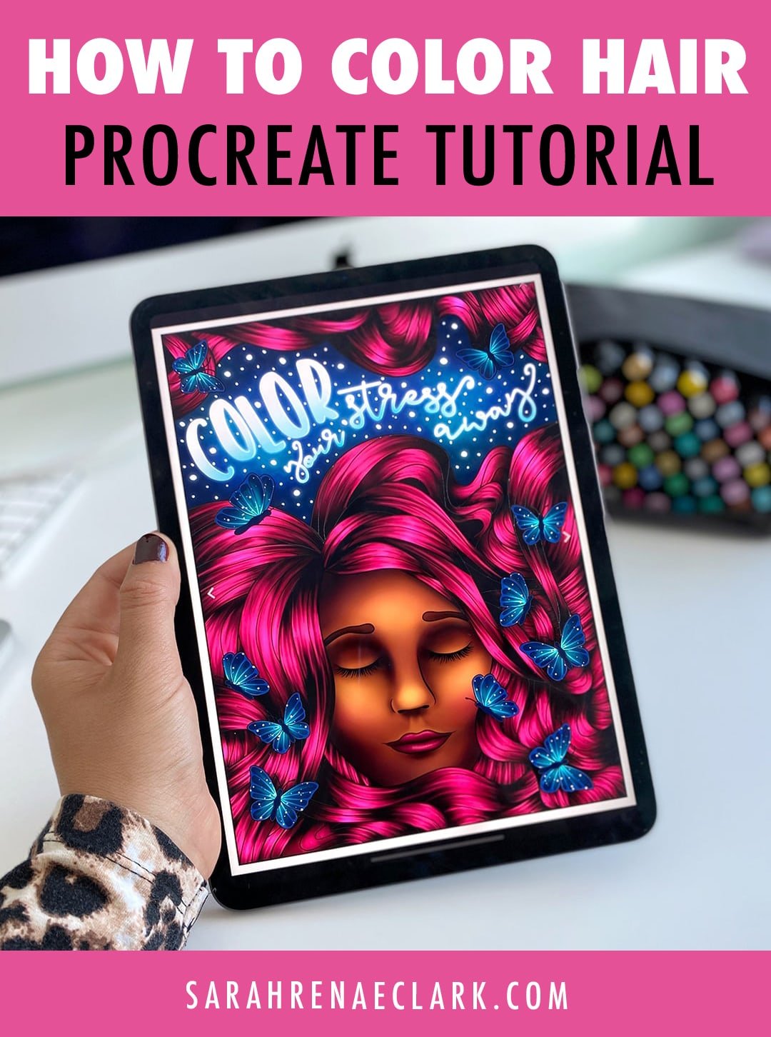 Procreate-coloring-page - Sarah Renae Clark - Coloring Book Artist and