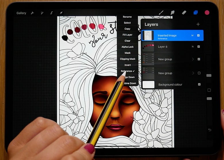 procreate drawing tutorial step by step