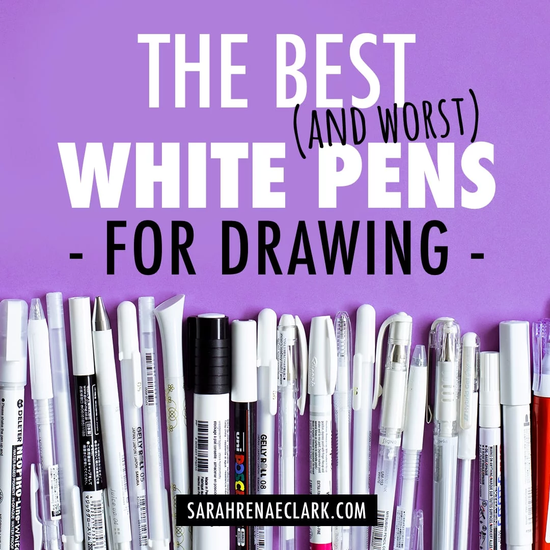 Choosing the Best White Pen for Watercolour Doodles! Testing