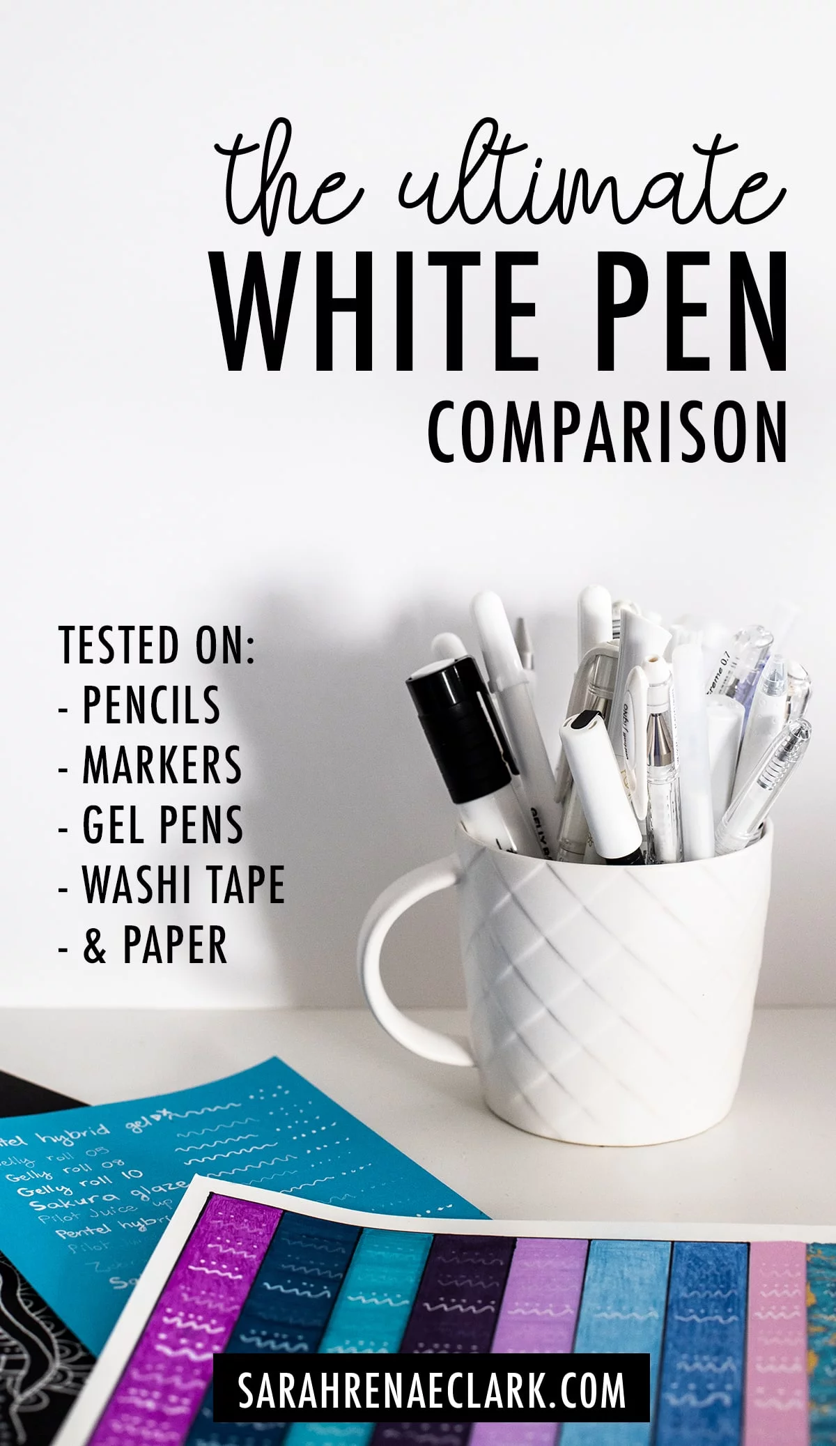 white pens for black paper  Liquidraw White Gel Pens For Art, Black Paper  0.8mm Fine Point Gel Pen For Artists, Highlights, Drawing, Writing &  Sketching Designs - Just £1.345