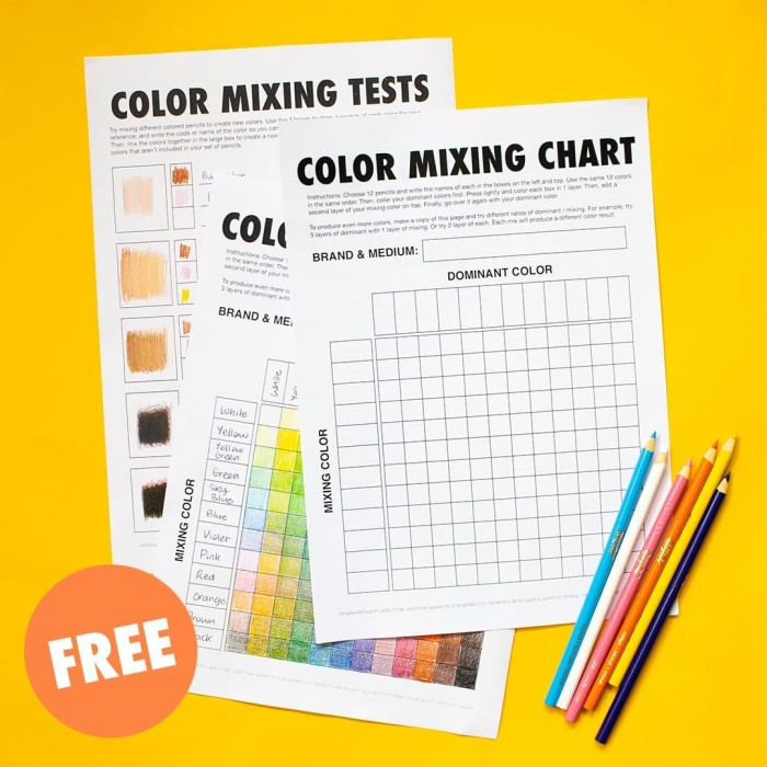 Prismacolor Blending Techniques Worksheet by Mary Gingerich