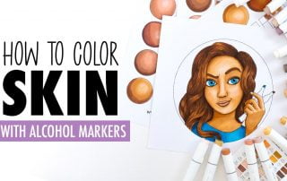 How To Color Skin with Alcohol Markers | Skin Tutorial | Ohuhu