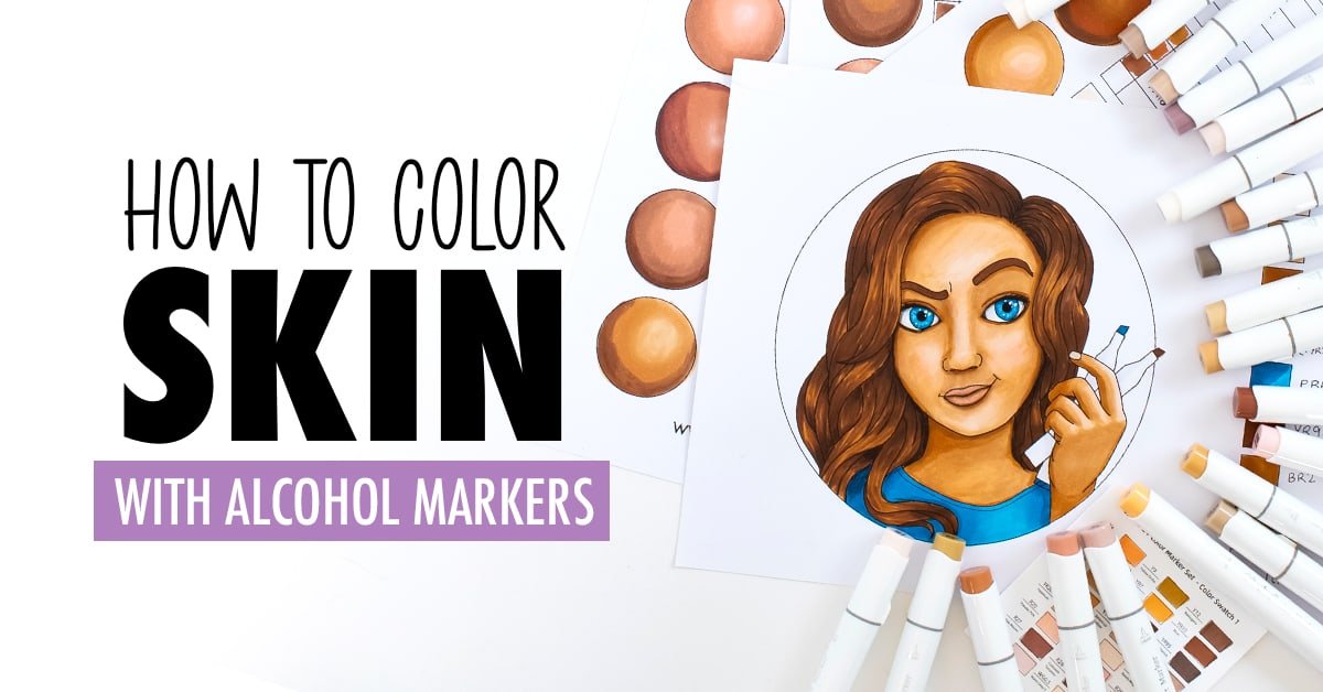 How To Color Skin with Alcohol Markers | Skin Tutorial | Ohuhu