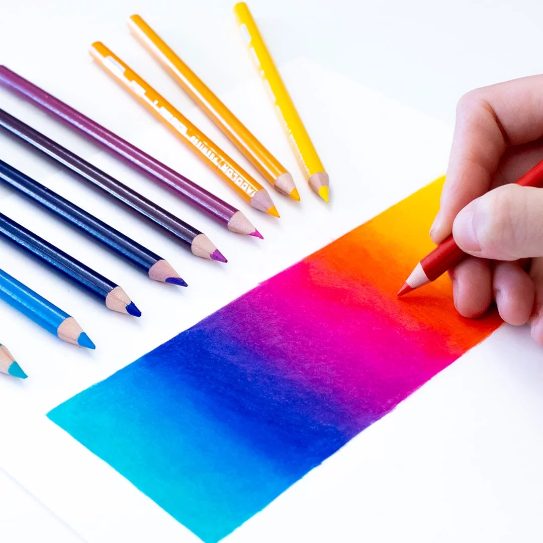 Rainbow colored pencils by Blink Images