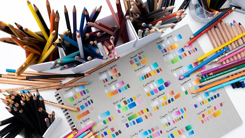 Castle Art Supplies 72 Colored Pencils Set  Quality Soft Core Colored  Leads for Adult Artists