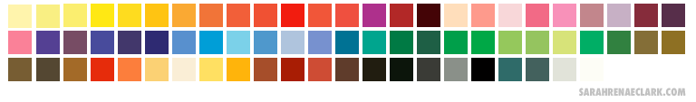 Derwent Colorsoft Colored Pencils Color Chart