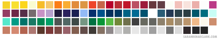 Derwent Lightfast Colored Pencil Color Chart