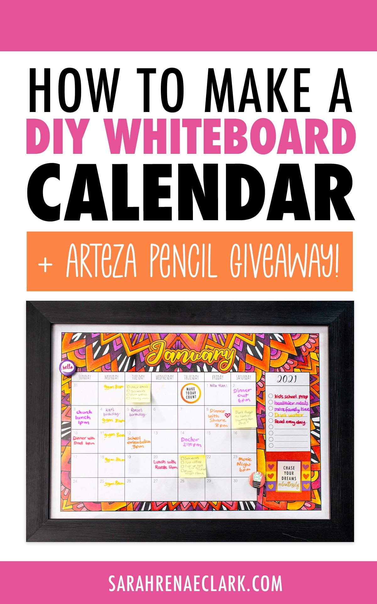 How to Make a DIY Whiteboard Calendar