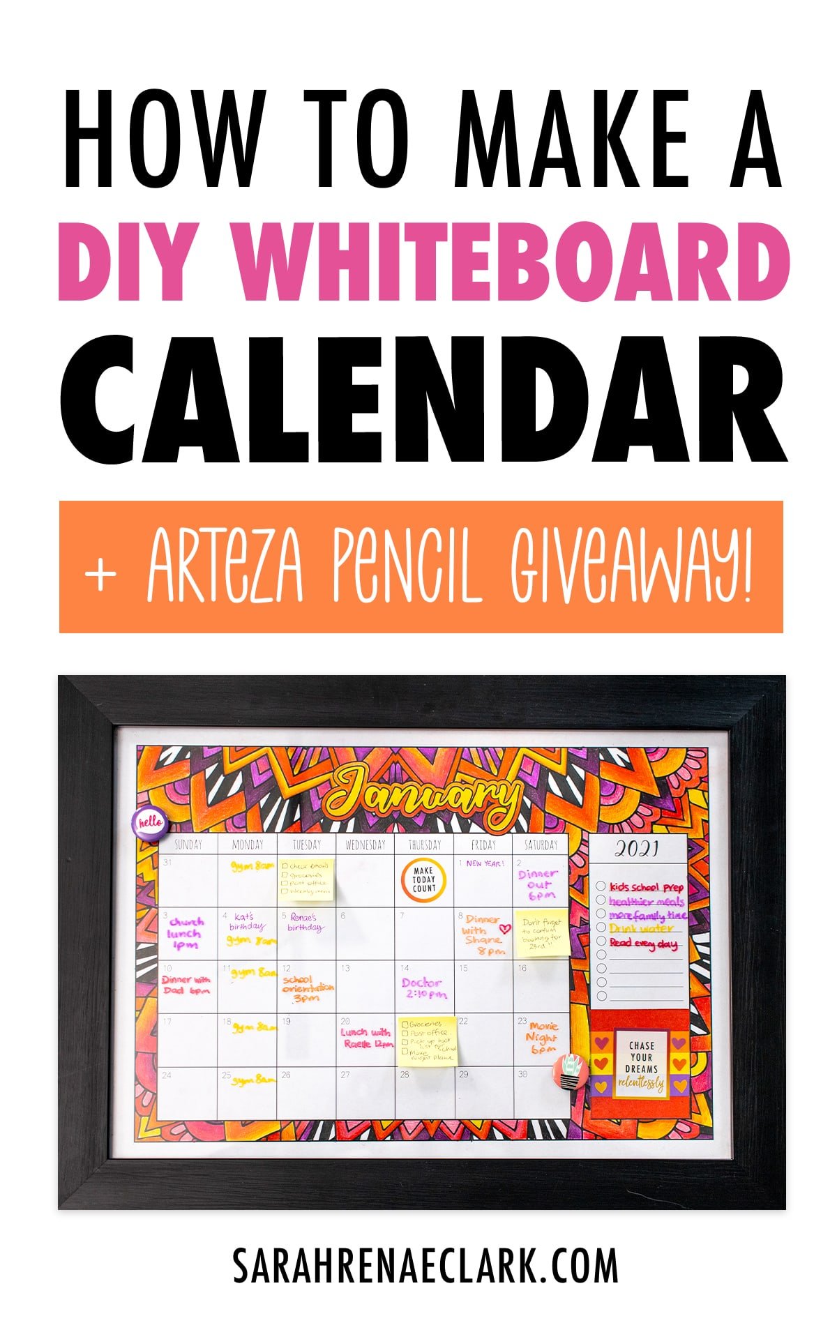 How to Make a DIY Whiteboard Calendar