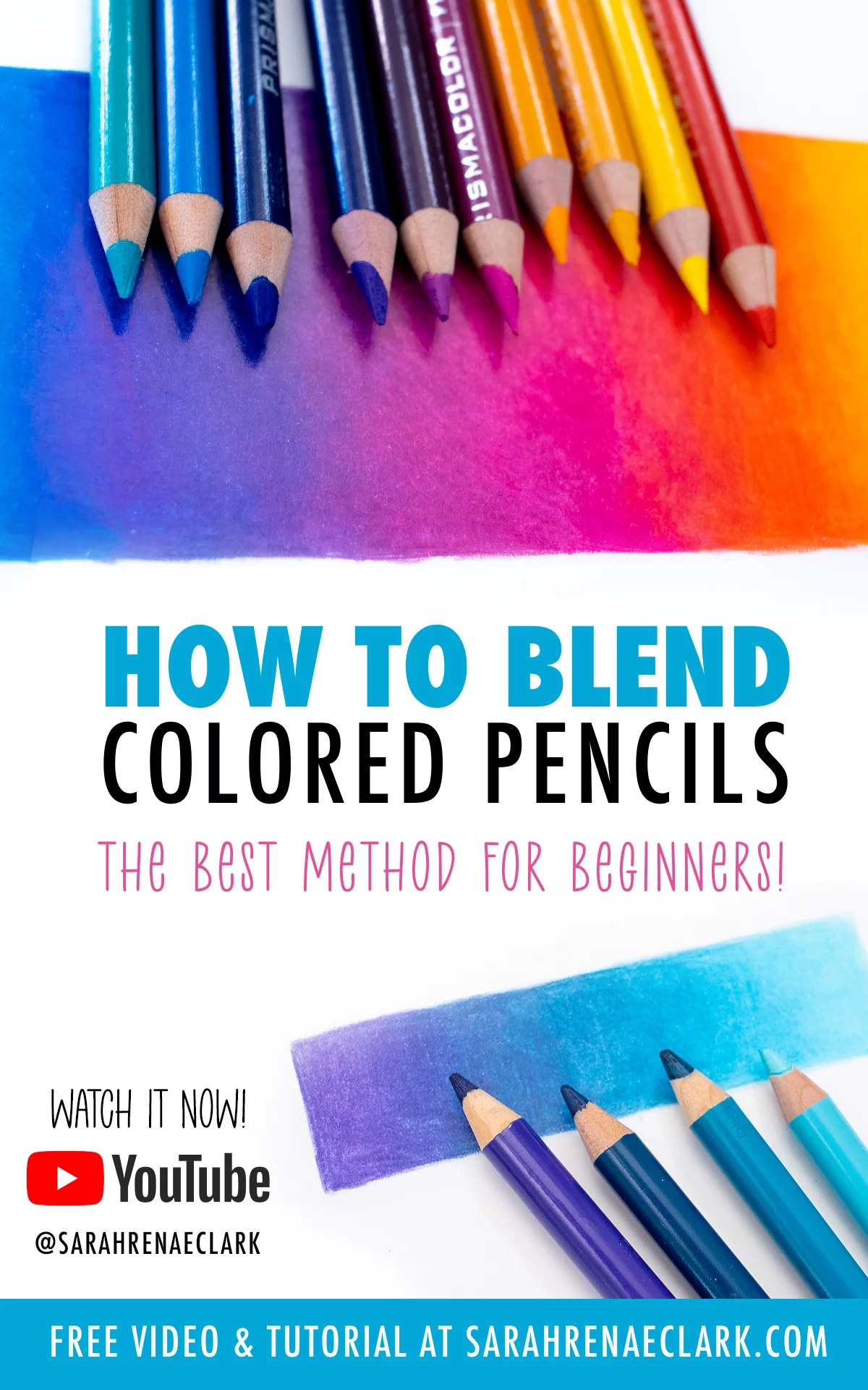 COLORED PENCILS TUTORIAL - FELT AND DEGRADED DRAWING 